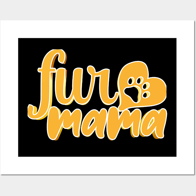 Fur Mama Wall Art by goldstarling